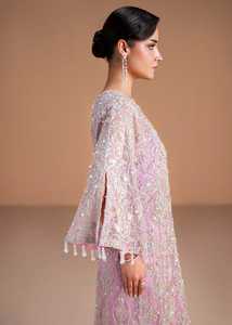 Classic Chiffon Embroidered <b>Lehenga</b> Choli with Hand Embellishment <b>Women</b> Party Anarkali Festive Formal Wear - Product Image 3