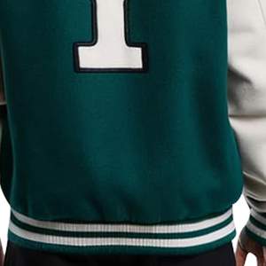 Chaqueta Varsity Bordada para Hombre, Nueva Moda, Bordado Personalizado, Cuello Alto, Mangas Largas, Tela de Lana, Resistente al Viento - Product Image 6