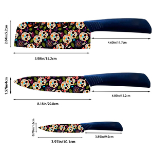 Couteaux de chef en céramique de haute qualité, 3 pièces, tranchants, ambidextres, compatibles lave-vaisselle, plastique de qualité supérieure, livraison gratuite, stock d'usine - Product Image 2