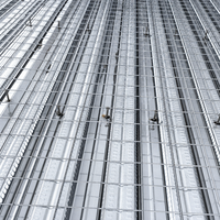 Profilé ouvert en métal galvanisé pour plancher de coffrage permanent, construction de dalles, longueur sur mesure