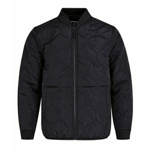 Blouson aviateur en toile au design moderne, élégant, léger et souple, en cuir véritable, coupe confortable, col côtelé pour une tenue décontractée en hiver - Product Image 1