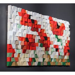 Poppies Wood Mosaic <b>Wall</b> Decor Beautiful <b>Wooden</b> <b>Wall</b> <b>Signs</b> - Product Image 1