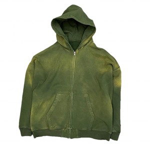 Oem 100 algodón francés Terry Vintage sol desvanecido lavado en blanco boxy Hoodie personalizado de alta calidad apenado ácido stonewash Hoodie - Product Image 1