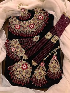 Joyería nupcial paquistaní Shaadi estilo indio Bollywood moda chapada en oro de 24 quilates para mujer boda por AA IMPEX - Product Image 2