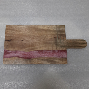 Tablero de madera de cocina estilo arte ecológico 20mm de espesor rectángulo altamente pulido mango madera resina Tabla de queso para cortar queso - Product Image 2