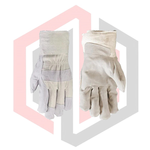 ถุงมือทำงานหนังสีเทา ถุงมือช่าง ทนทานต่อการฉีกขาด ระบายอากาศได้ดี ปราศจากแป้ง ป้องกันความร้อน ป้องกันการบาด ป้องกันไฟฟ้าสถิต ป้องกันไฟ - Product Image 5