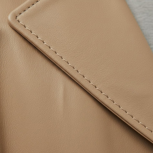 Manteau long en cuir véritable pour homme, fournisseur d'usine OEM, vente en gros, sur mesure, manteau d'hiver élégant, vêtements d'extérieur classiques en coton - Product Image 5