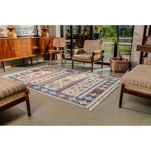 Tapis d'intérieur Netline AN006 multicolore moderne antique 100% polyester facile à nettoyer durable pour chambre à coucher non-muant Home Depot - Product Image 4