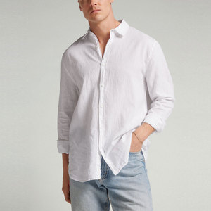 100% coton fait confortable à manches longues chemise hommes Slim Fit chemises emballage personnalisé fabriqué en usine hommes chemises - Product Image 3