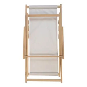 Chaise longue en bois RPET durable Mandalay, chaise de merchandising écologique et durable - Product Image 5