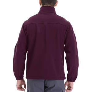 Veste d'hiver extérieure pour hommes Soft Shell Winter Jacket Windbreaker Hooded Fleece Tissu imperméable avec couleur et logo personnalisés - Product Image 3