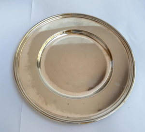 Assiette de présentation en métal argenté, couleur personnalisée, élégante, classique, luxueuse, faite à la main, best-seller - Product Image 6