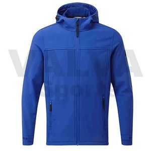 Venta al por mayor VALVA SPORTS Chaqueta de hombre Soft Shell con capucha Lona Dos bolsillos laterales con cremallera para el invierno - Product Image 3