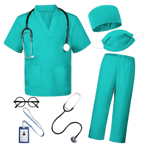 Venta al por mayor de alta calidad con cuello en V transpirable cómodo uniforme de enfermera de verano Hospital uniforme de enfermera - Product Image 5