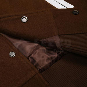 Blouson universitaire d'hiver pour homme - Personnalisable, imperméable, respirant, en laine écologique, style décontracté, faible MOQ - Product Image 5