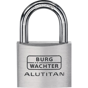 BURG-WCHTER 770 HB 30 45 Bicycle Lock Aluminum Keyed Differently Cylinder <b>Padlock</b> with 30mm Lock Body Width - Product Image 1