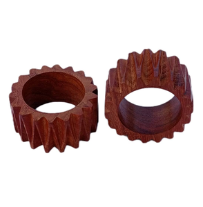 Customized Acacia Wood Napkin <b>Ring</b> Holder Sets of 2 Table Ware Kitchenware Hotel Home <b>Cheap</b> Price Product - Product Image 1