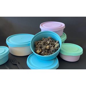 Set di 3 Ecotuppers rotondi bicolore - Product Image 3