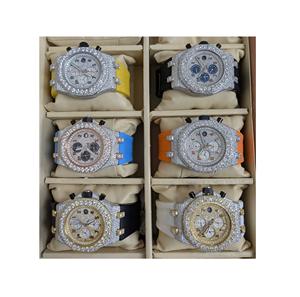 Montres-bracelets pour hommes Hip Hop, style classique de plongeur, fabrication artisanale, personnalisables, quartz, avec diamants en moissanite VVS, bijoux fins - Product Image 1