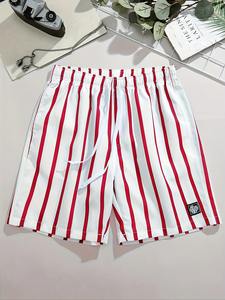 Pantalones cortos de verano para entrenamiento, holgados, de punto negro liso, para correr, baloncesto, gimnasio, entrenamiento, pantalones cortos deportivos, cintura elástica grande - Product Image 3