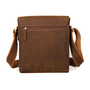 Handmade Genuine Leather Duffel <b>Bag</b> New Design Office Crossbody Travel Case with Luxury Style Polyester Lining - Product Image 2