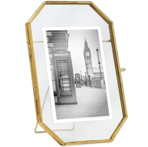 New Design Metal Photo <b>Frame</b> with <b>Glass</b> Cover Luxury Home Decoration <b>for</b> Desk Tabletop Display - Product Image 1