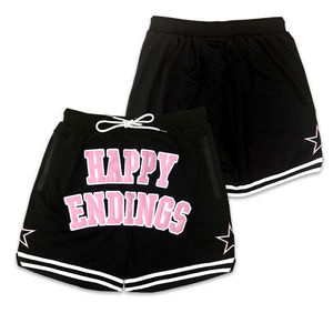 Shorts de basketball personnalisés OEM pour hommes, en toile unie brodée, séchage rapide, respirants, écologiques, 100 % polyester, couleur personnalisée - Product Image 5