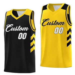 Camiseta de Baloncesto Juvenil Reversible Personalizada 2026, 100% Poliéster, Secado Rápido, Transpirable, Diseño con Apliques Impresos por Transferencia de Calor - Product Image 3