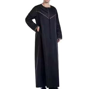 Abaya, Ropa Musulmana para Hombre, Vestidos Islámicos, Moda Kaftan, Caftán Pakistaní, Jubba Thobe Saudí, Marroquí - Product Image 5