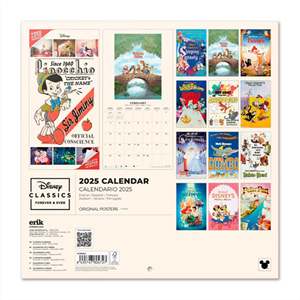 Calendario de pared de películas clásicas de Disney 2025 - Product Image 3