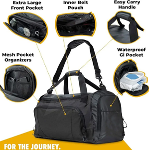 Bolsas de Jiu Jitsu ligeras a precio barato, bolsas de Jiu Jitsu con diseño y logotipo personalizado, bolsas de Jiu Jitsu transpirables - Product Image 2