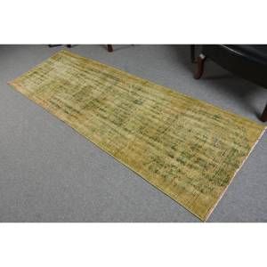 Alfombra de lana verde turca Vintage de tamaño de 28x83 pies, retales de tejido plano para decoración de sala de estar, látex - Product Image 4