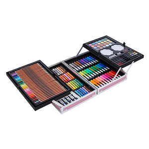 2024 nuevo artículo 145 Uds juegos de arte para adolescentes productos herramientas de pintura juego de dibujo para niños suministros de artes escolares L1 - Product Image 1