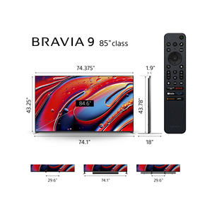 Teelevision avec système d'exploitation Anndroid, 120Hz Reefresh Ratee BRRAAVIA 9 K65XR90 65-Iinch 4K HDDR Miini-LEED Smmart QLLED - Product Image 1