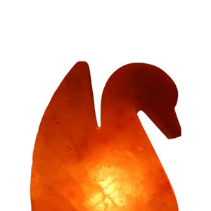 <b>USB</b> Refined Himalayan Salt <b>Lamp</b> Rock Crystal Night Light with Wooden Base Bulk Packaging for Relaxation and Air Purifying - Product Image 6