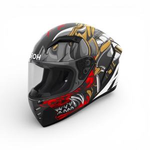 Casco Integral Termoplástico AIROH Connor HRT con Cierre Rápido para Intercomunicador Bluetooth, Compatible con Motocicletas, Nuevo - Product Image 1