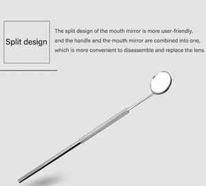 Instrumentos quirúrgicos dentales Juego de 3 piezas Escalador, espejo bucal, sonda Herramienta dental Kits de cuidado bucal - Product Image 2
