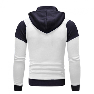 Survêtement d'entraînement à fermeture éclair complète de haute qualité costumes de jogging unis pour hommes logo personnalisé survêtements flexibles pour hommes - Product Image 5