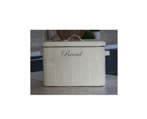 Boîte à pain en métal élégante avec trous de ventilation pour assurer une bonne circulation de l'air et garder le pain frais plus longtemps - Product Image 2
