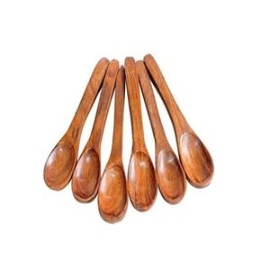 Mini cuillère en bois pour la taille personnalisée prix bon marché avec utilisation à la main Chininy poli pour la vente - Product Image 1