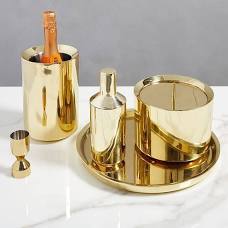 Antique-Look Embossed Design Brass Wine Goblet Silver Plated Metal Goblet - Product Image 4