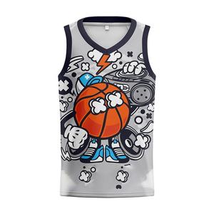 Maillots de basket-ball personnalisés avec impression de logo, débardeurs respirants en maille, vêtements de sport, uniforme de basket-ball - Product Image 5