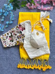 Blousewala khadi เสื้อลำลองผ้าฝ้ายทำด้วยมือเสื้อสุภาพจากตลาด Bhavnagar - Product Image 5