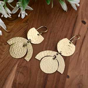 Pendiente de aro bohemio para mujer, joyería de moda, pendiente de aro, joyería chapada en oro bohemio para mujer - Product Image 2