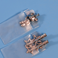 Sacs d'emballage pour bijoux en PVC transparent givré avec trou de suspension, 5,1x9,5 et 6,2x11,3 cm, en stock, pour boucles d'oreilles, bagues, colliers