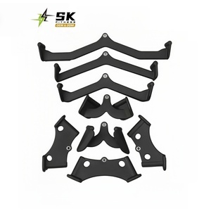 SK Accessoires de câble de haute qualité Machine à câble en acier et tige de traction triceps revêtue de caoutchouc solide avec tige de presse en caoutchouc - Product Image 1