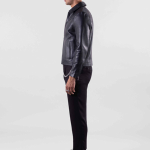 OEM High Quality Vintage <b>Genuine</b> Cowhide Leather Jacket New Custom Style Varsity Jacket 2024 - Product Image 3