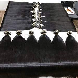 Extensions de Cheveux Humains de Couleur Claire Vierges Vierges Vietnamiennes, Style Yaki, Haute Qualité, Couleur Claire, 100% - Product Image 2