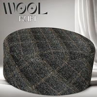 Chapeau Kufi en Laine Imprimée Style Turc – Chapeau de Prière Islamique Premium Léger – Accessoires Automne/Printemps – Vente en Gros Commandes en Gros