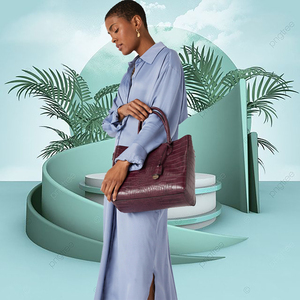 Sacs fourre-tout de luxe en cuir PU pour femmes et étudiantes Sacs à main de marque tendance avec doublure en cuir véritable - Product Image 6